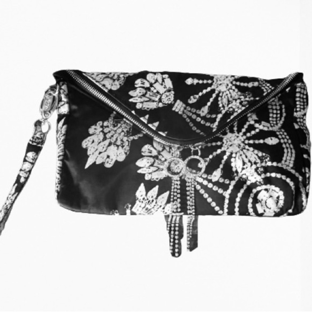 Erickson Beamon Envelope Clutch With Crystal Tassel Pulls
